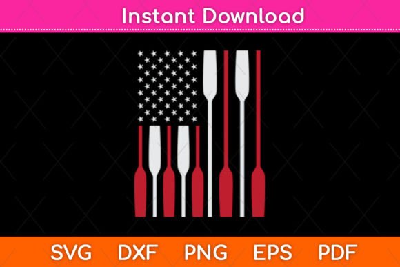 American Flag Crew Rowing Embroidery Design Review