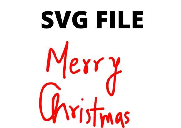 Red Merry Christmas SVG Craft Text for Stronger Brand Campaigns