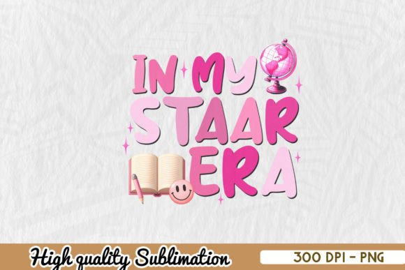 Retro Cute Staar Era Teacher Sublimation