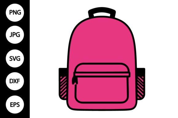 School Backpack Clipart for Crafts and Graphics