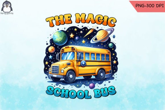 The Magic School Bus PNG: Graphics for Crafts and Digital Selling