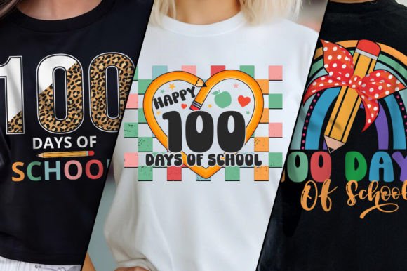 Trendy 100 Days of School T-Shirt Bundle